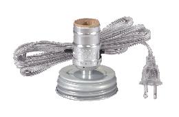 Zinc Mason Jar Electric Lamp Adaptor