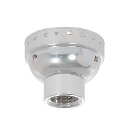 Aluminum E-26 Lamp Socket Cap, 1/4 IP, Nickel Plated Finish