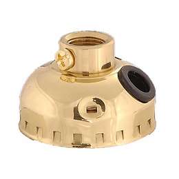 Leviton Brand Brass Socket Cap with 1/8F thread and set screw & side outlet.