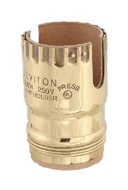 Leviton Brand Two slot, electrolier size socket shells for use with push-thru type socket interiors