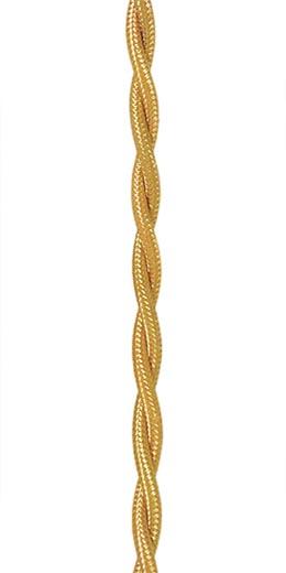 Gold Rayon Twisted Pair Lamp Cord<br> Choice of By The Foot or Bulk Size