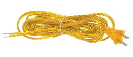 12 Ft. Clear Gold 18/2 SPT-2 Plastic Covered Lamp Cord Set