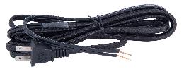 Black Color Rayon Covered Lamp Cord Set