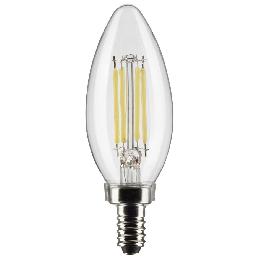 Clear, 60-Watt Equivalent LED Light Bulb, Candelabra Base B11