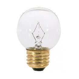 25 Watt G-16.5, 2-1/16" Vanity Globe Light Bulb