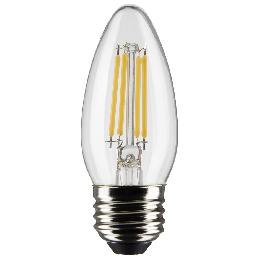 Clear, 40-Watt Equivalent LED Light Bulb, Medium Base, B11