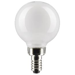 White, 60-Watt Equivalent LED Light Bulb, Candelabra Base, G16.5