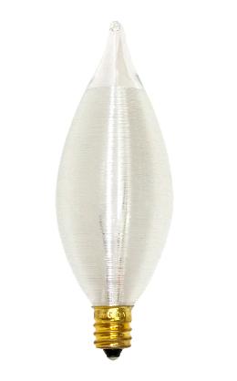 Spunglow Flame-Tip C11 Candelabra 60W Bulb