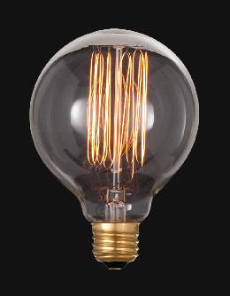 Vintage Style Round Light Bulb