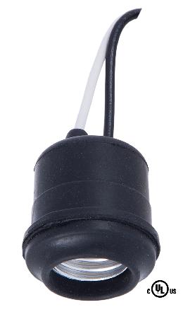 Rubber Coated Socket with 6 Inch Leads