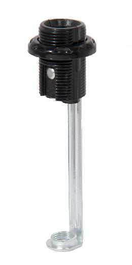 E-12 Push-In Terminals Phenolic Fully Threaded Socket with External Threads with Phenolic Ring, 4" Height
