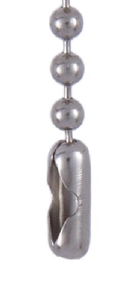 Nickel Plated Finish Beaded Chain Connector