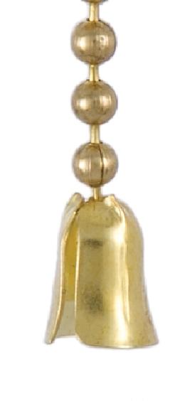 Brass Bell End for #6 Beaded Chain