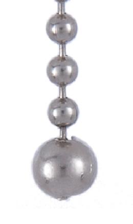 Nickel Plated Open Ball Beaded Chain Pull