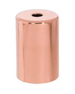 Steel E-26 Lamp Socket Cup with E-26 Socket and Mounting Hardware, Polished Copper