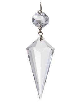 2 1/4" Clear, Full Cut Crystal Prism