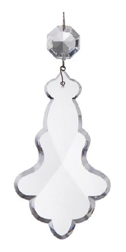 4 3/4" Clear, Flat Crystal Magnum Pendalogue