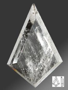 Diamond Kite Rock Crystal