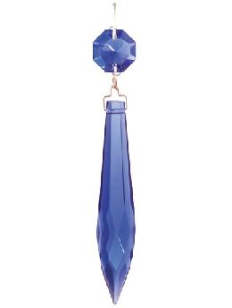 3" Cobalt Blue U-Drop Lamp Prism
