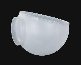 Frosted Hand Blown Angle Lamp Elbow
