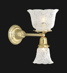 Combination Gas & Elec. Style Sconce