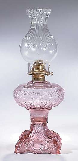 Princess Feather Pattern, Kerosene Lamp