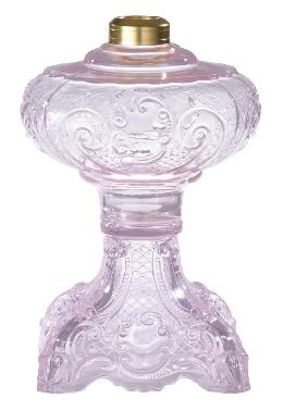 Pink Crystal "Princess Feather" Oil Lamp Font
