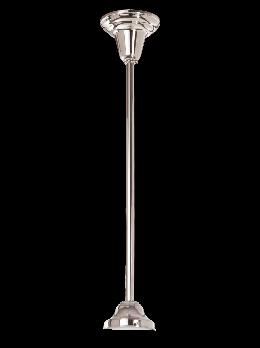 Pendant Fixture with Nickel Finish, 6" fitter