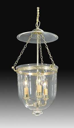 19th Century Hall Lantern With Clear Glass Dome <br><FONT COLOR=FF0000>Save Up To 39% And More!</FONT>