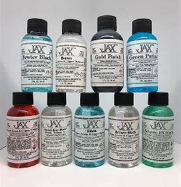 Jax Chemicals Sample Set of Nine For Brass, Bronze and Copper