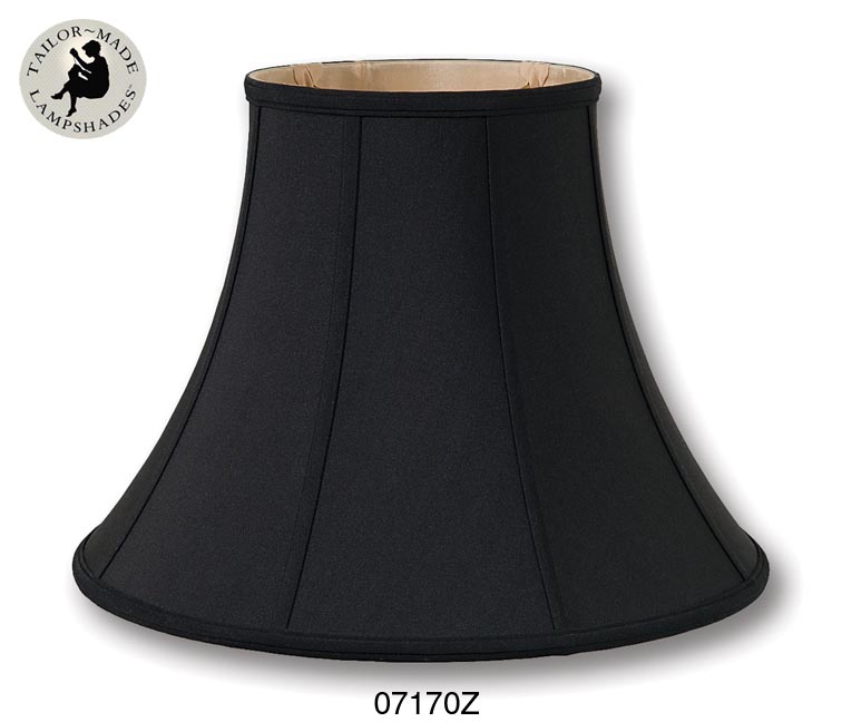 Black Color Deluxe Bell Lamp Shades, Ies Reflector Lamp Shades