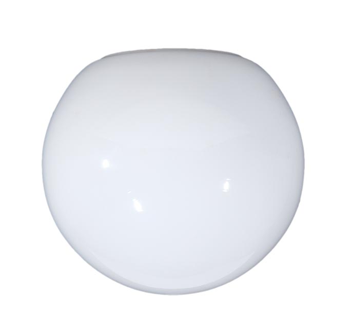 B&P Lamp 6 Opal Glass Neckless Ball Shade