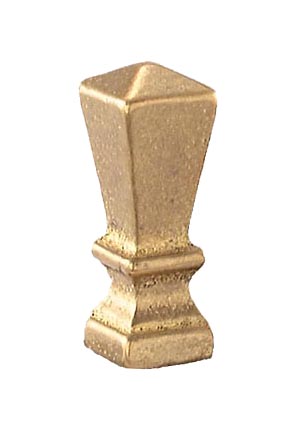 B&P Lamp® 2 3/8" Cast Brass Finial Polished & Lacq. Tap 1/8F 