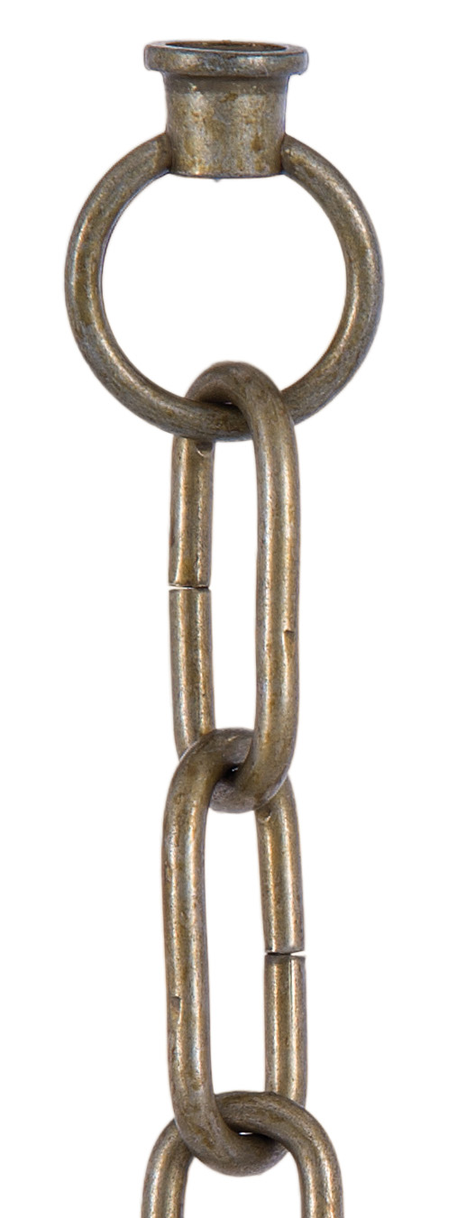 Antique Brass Finish Chain with Connecting Loops 13006A | B&P Lamp Supply