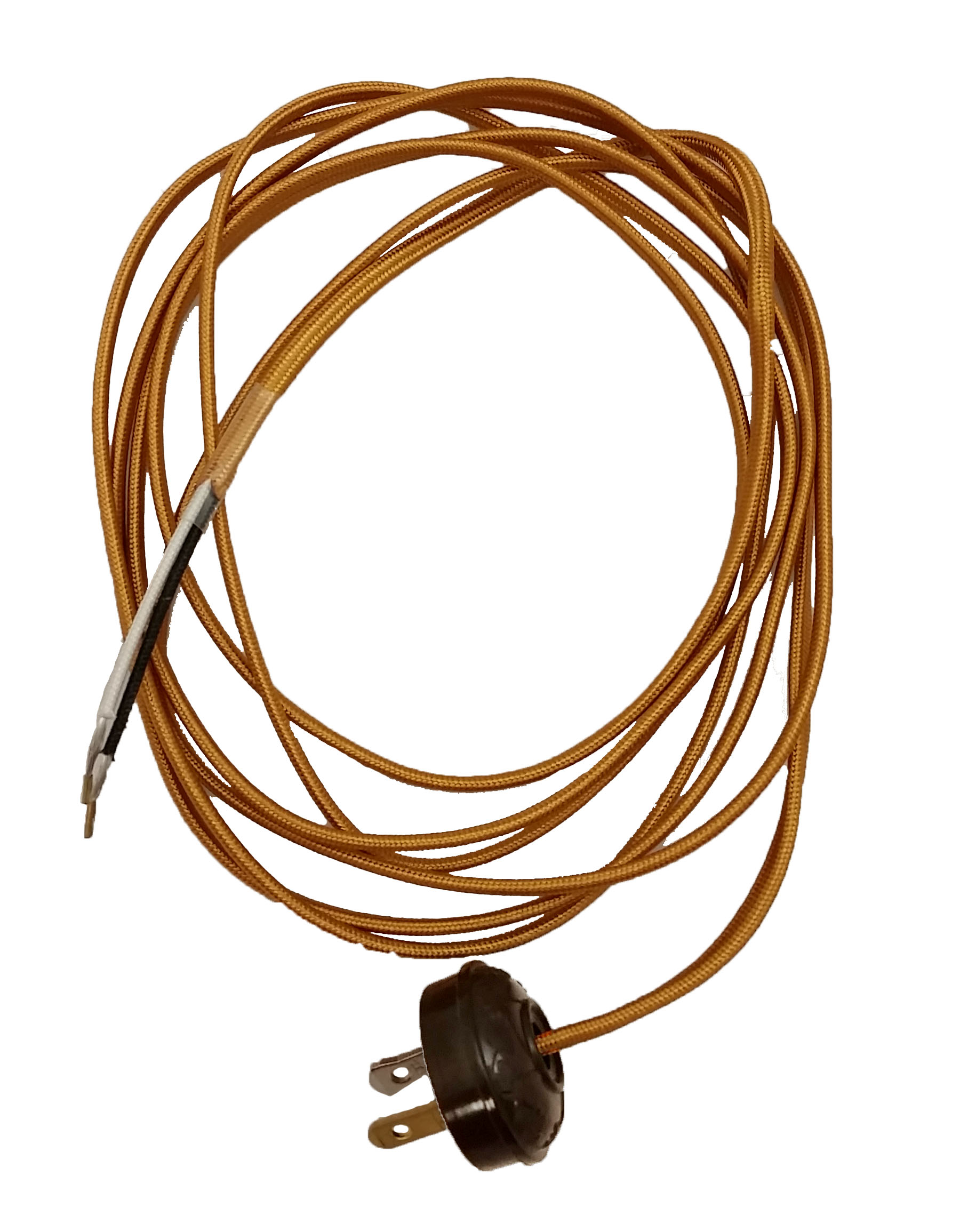 Rayon Lamp Cord Set with Antique Style Plug, Choice of Color 46860 
