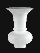 NEW 12 1/2" Opal Torchiere Lamp Shade Embossed Trumpet Shape USA Made #TS093 